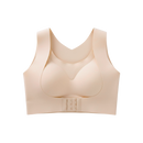 Soutien-gorge sem costura da Xingqing, com suporte postural, cor de pele, disponível nos tamanhos S a 5XL, para conforto e postura.