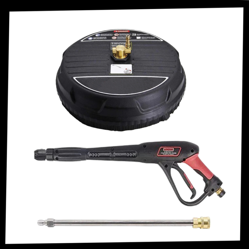 Equipamento elétrico externo Power Products, nettoyeur haute pressão à double fonction com disco e conector.