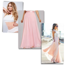 Robe em musselina de renda Prairie Chic da Jbeelate, vestido longo com detalhes de renda e chiffon, estilo elegante e delicado.