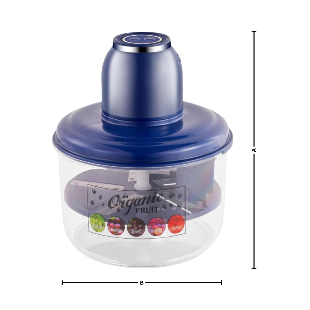 Éplucheur elétrico de frutas em formato de grapa da marca Pyltt, utensílio de cozinha para descascar frutas com rapidez e precisão.
