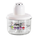 Éplucheur elétrico de frutas em branco da Pyltt, utensílio de cozinha para descascar frutas de forma rápida e precisa.