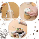 Saladeiras e pimenteiros Tking Fashion com controle de pressão, utensílios de cozinha para temperar com precisão.