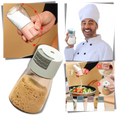Saladeiras de sal e pimenta Tking Fashion com botão de acionamento preciso para temperar alimentos na cozinha.