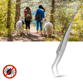Pinça de precisão da Shelter para remoção de carrapatos e pulgas, ferramenta de tratamento anti-puls e anti-tiques.