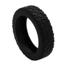 Proteções de silicone para rodas de mala Kehuo, acessório para bagagem, resistente e preta, ideal para proteger as rodas.
