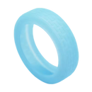 Proteções de silicone para rodas de mala Kehuo, acessório de bagagem, com acabamento azul brilhante e design resistente.