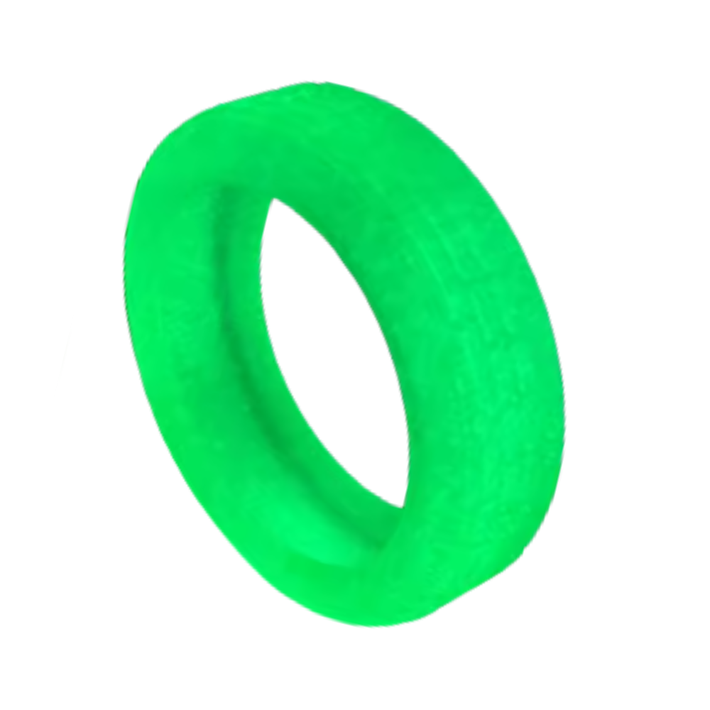 Proteções de silicone para rodas de mala Kehuo, acessórios para bagagem, com acabamento verde brilhante.