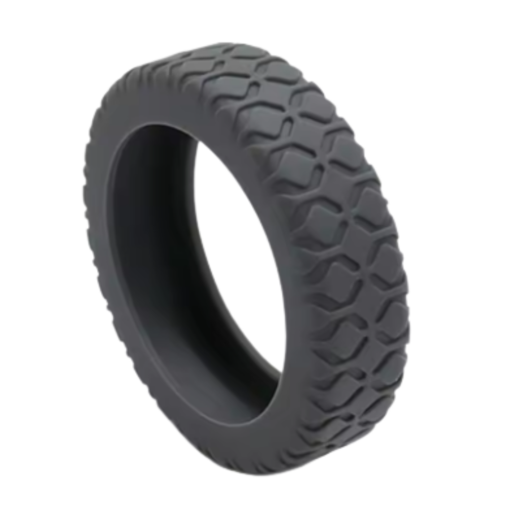 Proteções de silicone para rodas de mala da marca Kehuo, acessórios duráveis e resistentes em cinza para proteger as rodas.