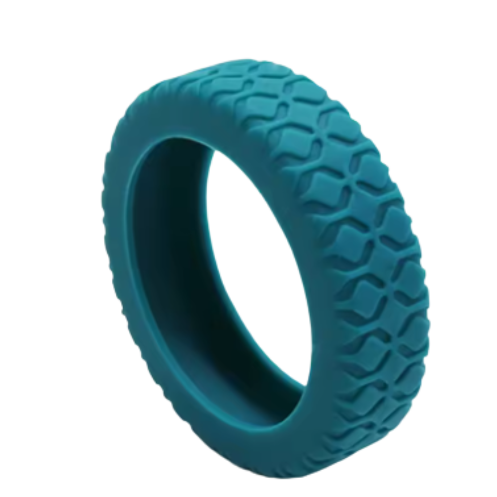 Proteções de silicone para rodas de mala Kehuo, acessórios para bagagem, em azul lago, protegem e duram mais.