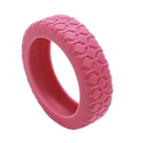 Proteções de silicone para rodas de mala Kehuo, acessório para bagagem, cor rosa, proteção durável e fácil de instalar.
