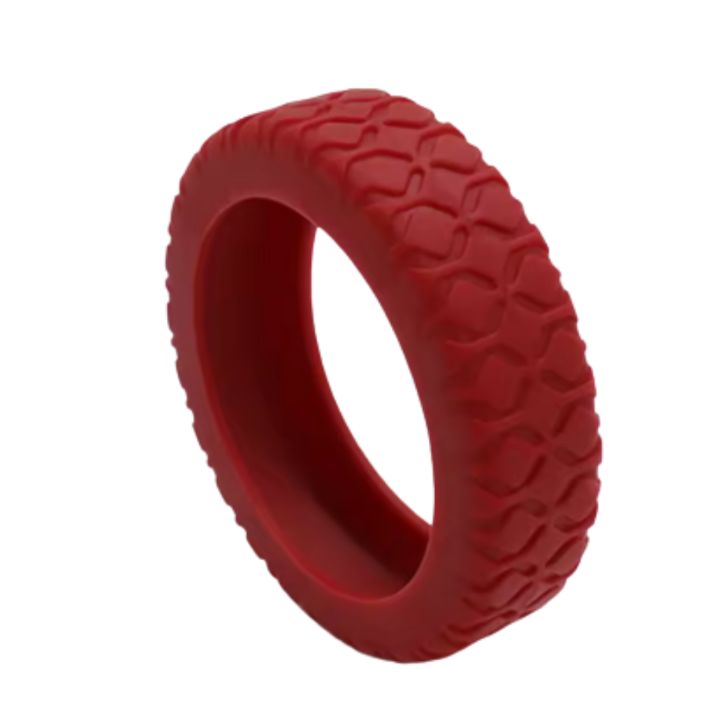 Proteções de silicone vermelhas para rodas de mala, acessórios Kehuo para bagagens, duráveis e fáceis de instalar.