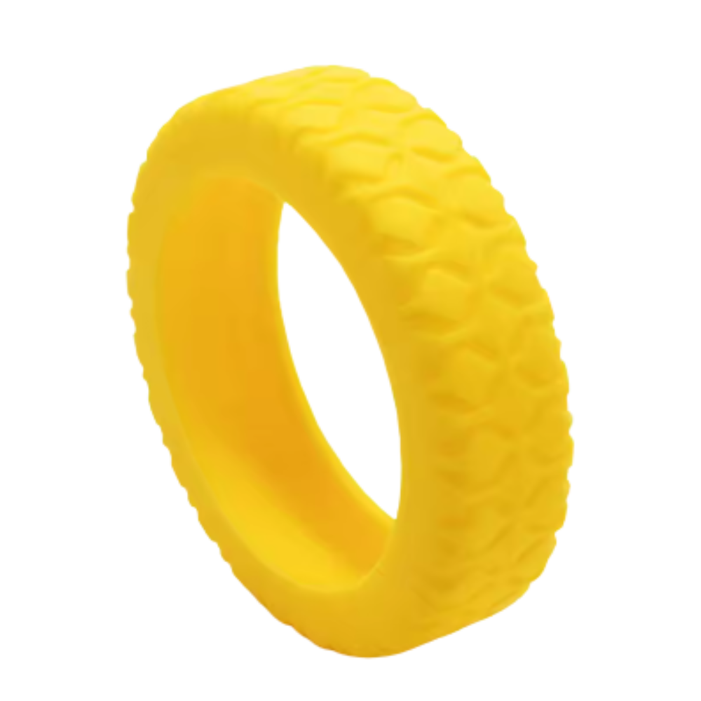 Proteções de silicone amarelas para rodas de mala, acessórios duráveis para bagagem, marca Kehuo.