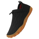 Sapatos confortáveis estilo barefoot da Luniquz, preto, com design flexível e confortável para uso diário.