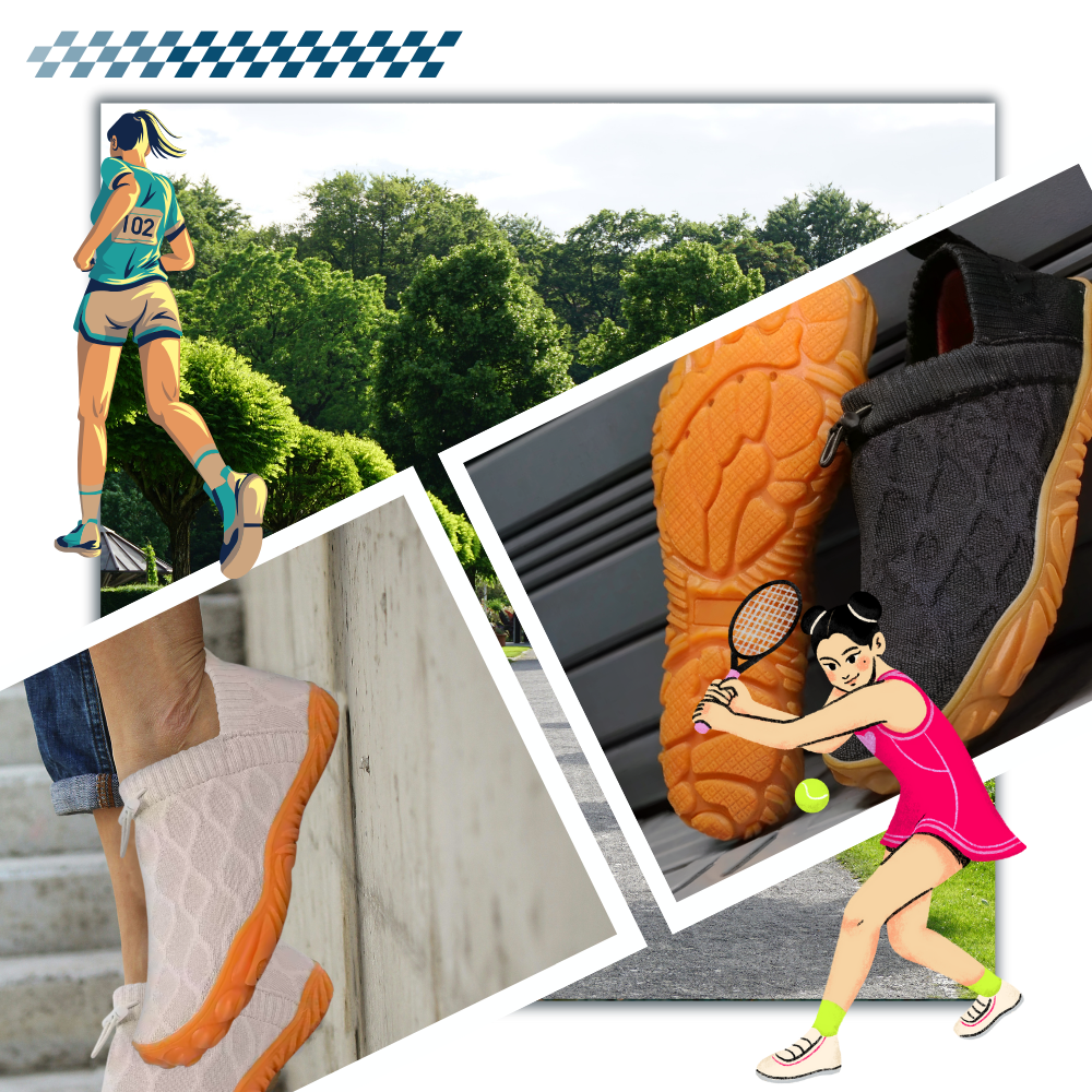 Sapatos confortáveis barefoot da Luniquz, estilo minimalista e flexível, ideal para liberdade de movimento e conforto diário.