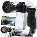 Pistolet de lave-auto haute pressão Profit com dispenser de sabão, ferramenta de limpeza para veículos, em cor preta.