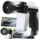 Pistolet de lave-auto haute pressão Profit com dispenser de sabão, ferramenta de limpeza para veículos, em cor preta.