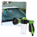 Pistolet de lavage de voiture haute pression Profit, noir, com distribuidor de sabon e tubo de limpeza para veículos.