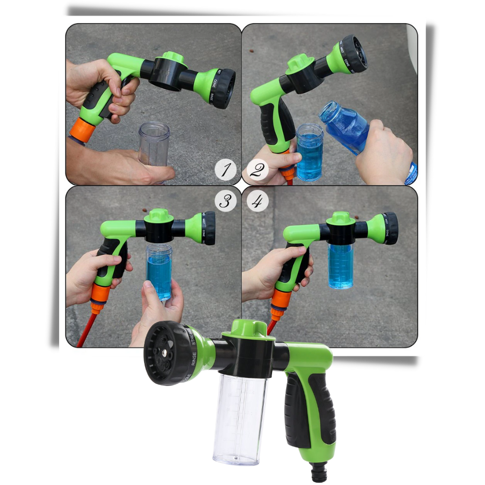Pistolet de lavage de voiture haute pression Profit com distributeur de savon, ferramenta para limpeza de veículos.