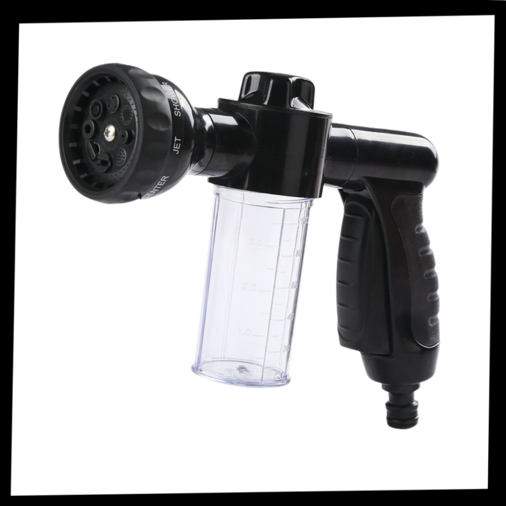 Pistolet de lavage de voiture haute pression Profit avec distributeur de savon, outil d'entretien et décoration de véhicules.