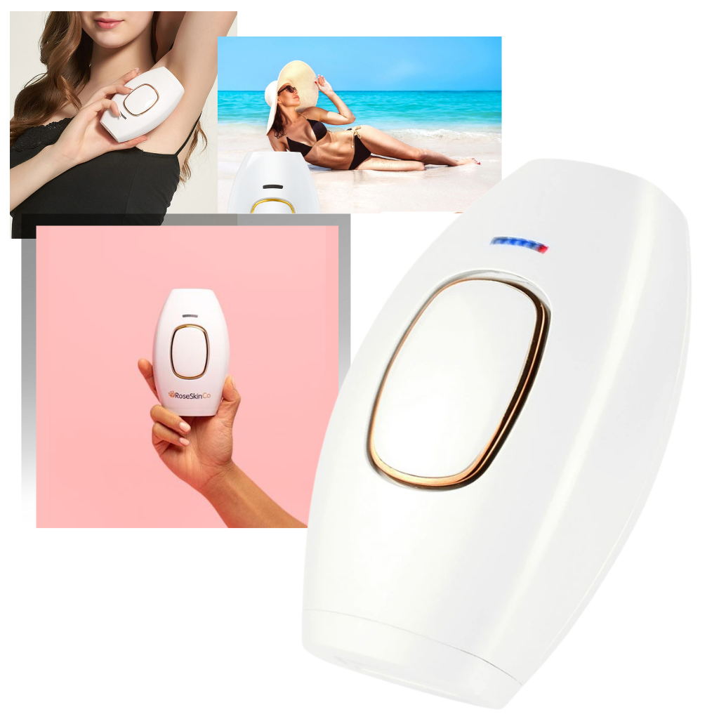 Mini épilador laser IPL da Project Retro para cuidados de depilação e rascagem, com design compacto e eficiente.