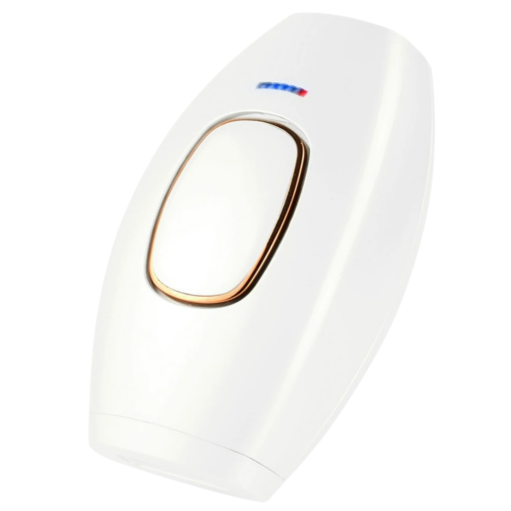 Mini épilador laser IPL da Project Retro para rasage e cuidados, com detalhes visíveis do aparelho portátil.