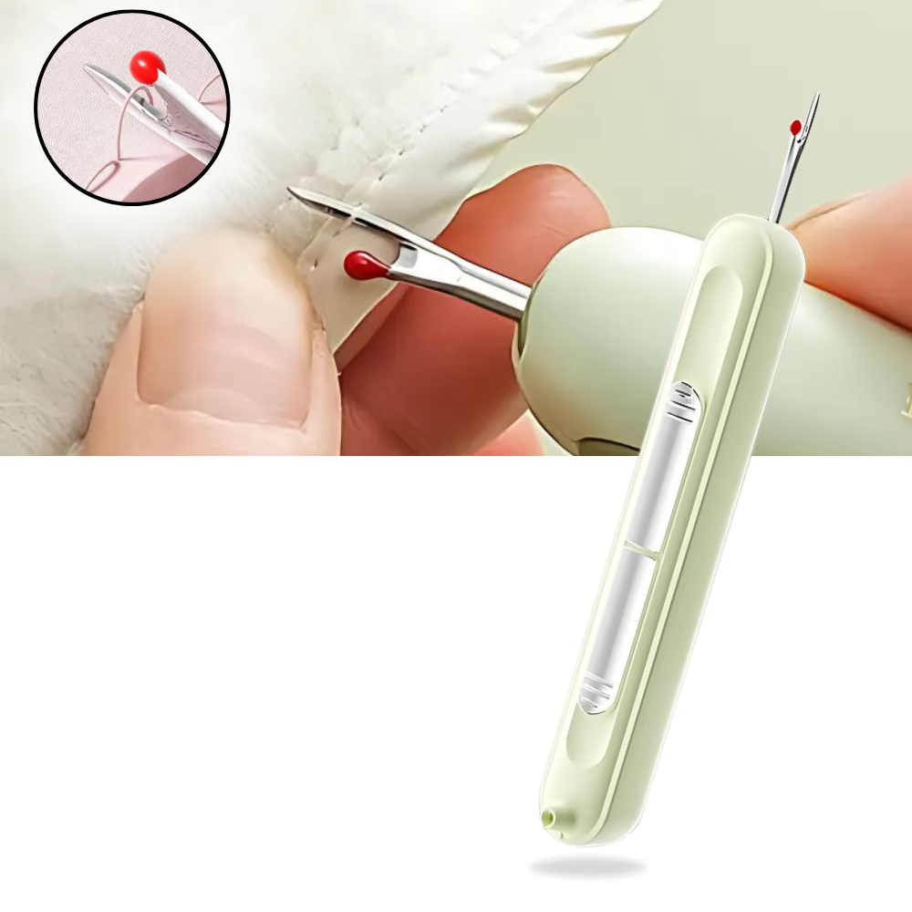 Aguja de enfileirar 2 em 1 da Pudcoco para artesanato, cor bege, ideal para projetos de loisirs créatifs.
