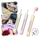 Agulha de tricô 2 em 1 Pudcoco para artesanato, cor bege, utensílio para facilitar trabalhos manuais de lazer criativo.