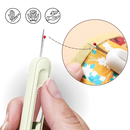 Agulha de enfileirar 2-em-1 da Pudcoco para projetos de artesanato, na cor bege, ideal para trabalhos criativos.