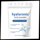 Pó de ácido hialurônico hidratante da Purisure, produto cosmético com ação de espectro completo, em embalagem de pó.