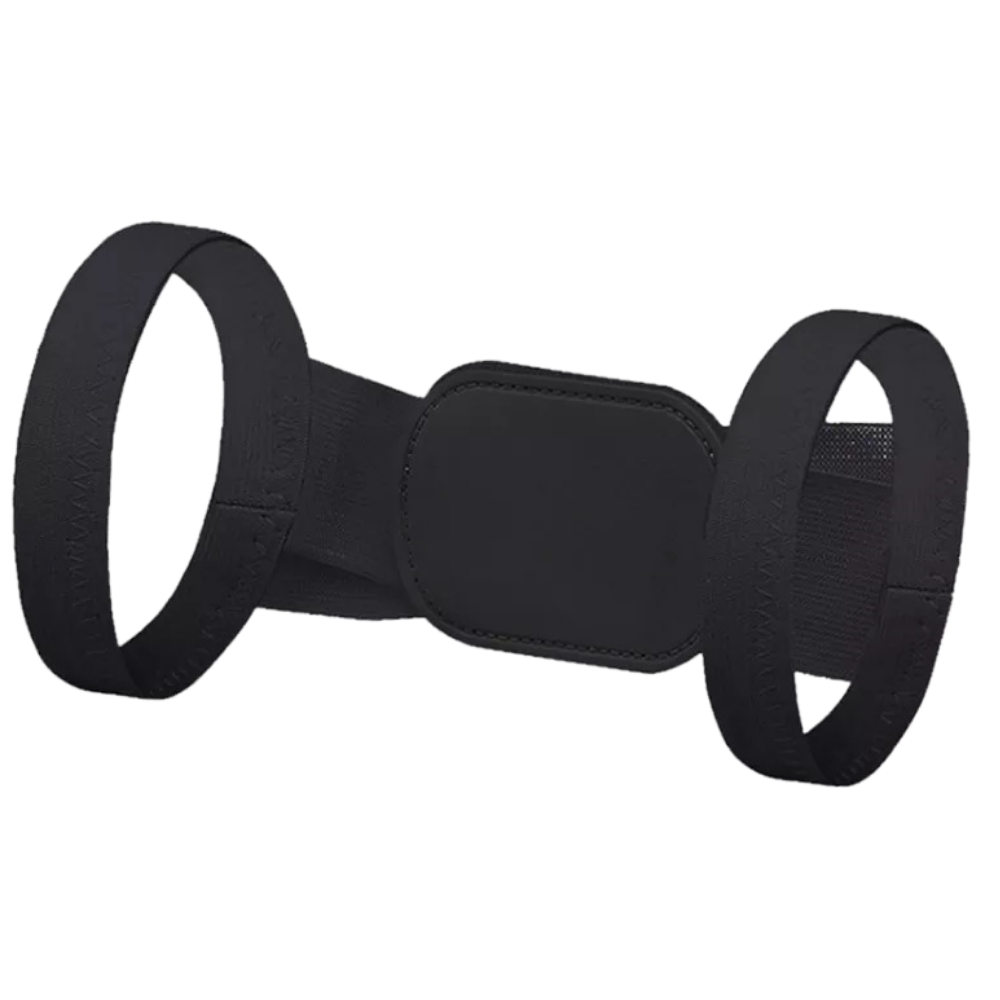 Corrector de postura das omoplatas Q-Power, ajuste para cuidado das costas, preto, tamanho S, apoio para ombros.