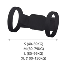 Corrector de postura das ombreras Q-Power, suporte para cuidados de costas, ajustável para peso de 40 a 59 kg em preto