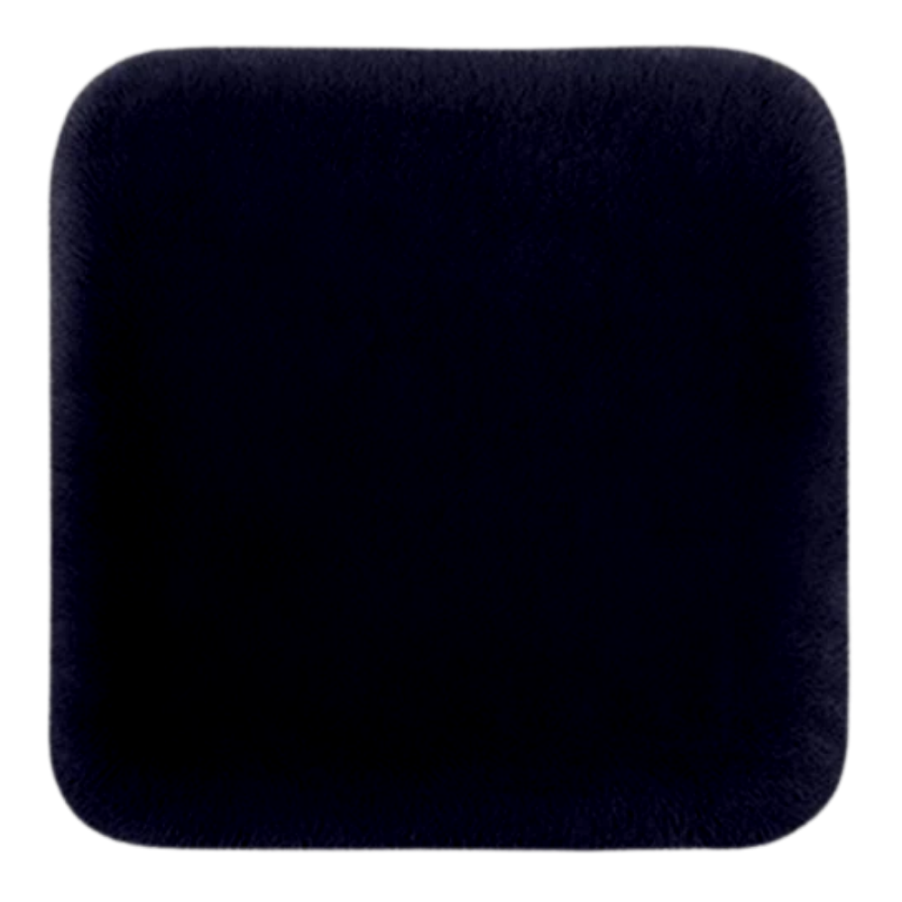 Capa de assento de carro em pelúcia preta para motorista, para decoração e conforto do veículo, marca Qctime.
