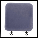 Housses de sièges de voiture en peluche Qctime noires pour conducteur, décoration et confort intérieur de véhicule.