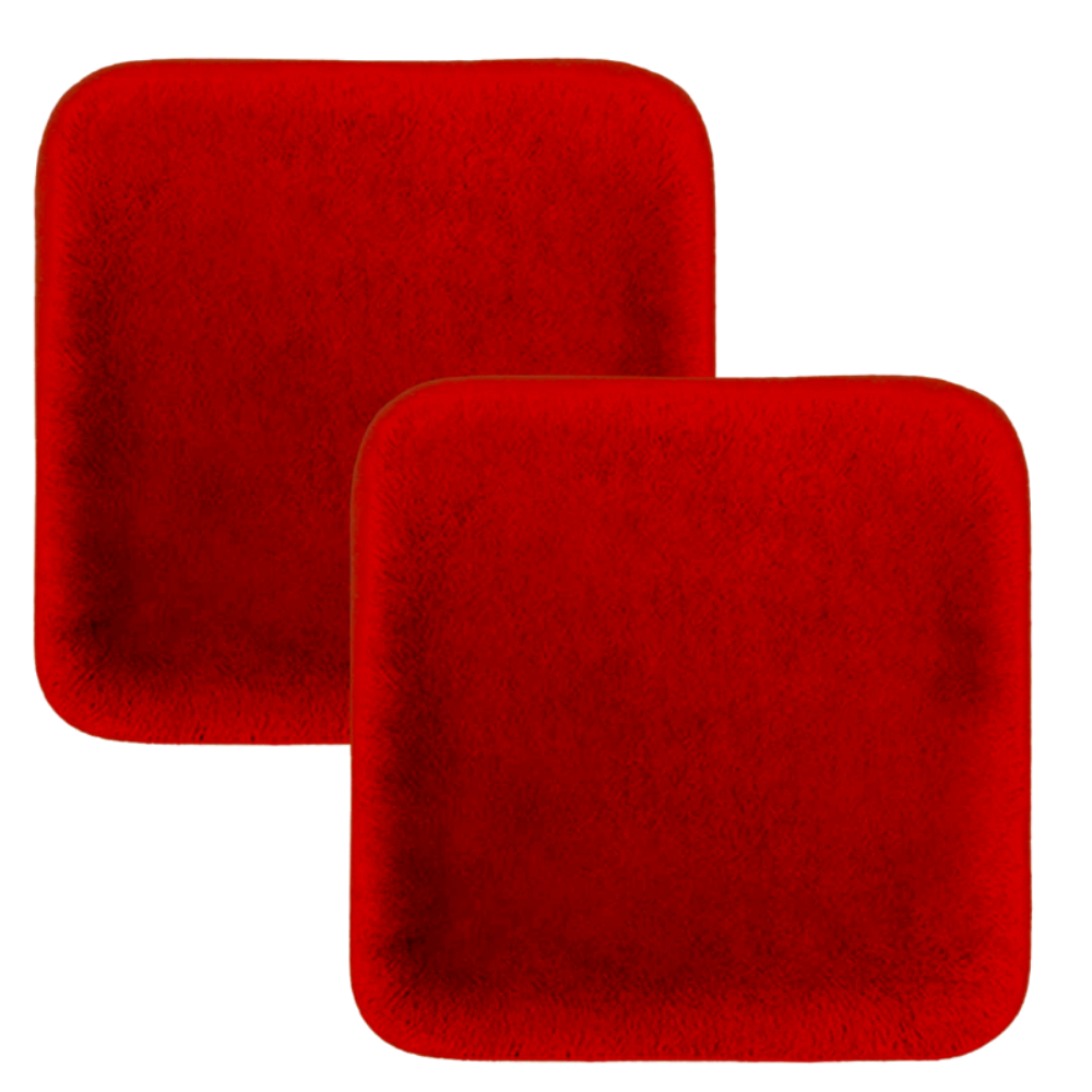 Housses de sièges de voiture en peluche Qctime noir pour entretien et décoration intérieure de véhicule.