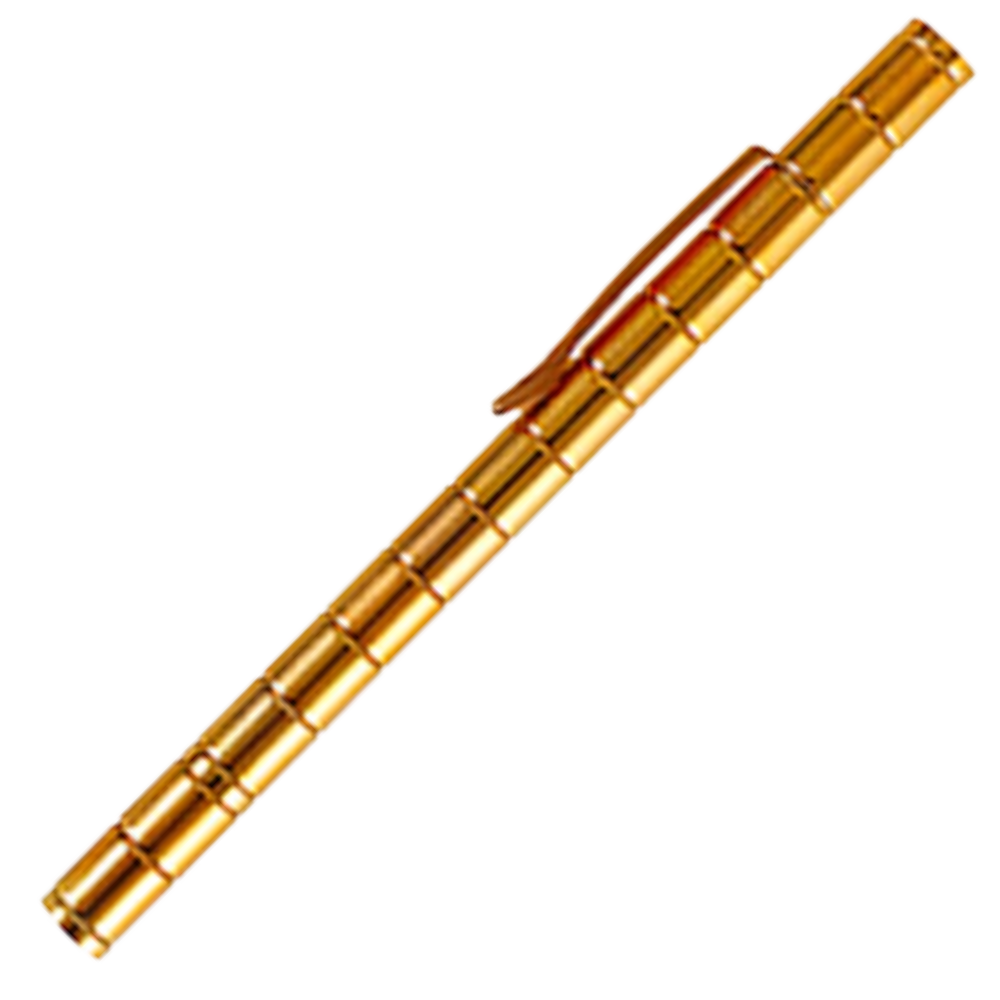 Stylo magnético anti-estresse da Qhou, instrumento de escrita e desenho com acabamento prata, com elementos magnéticos visíveis.