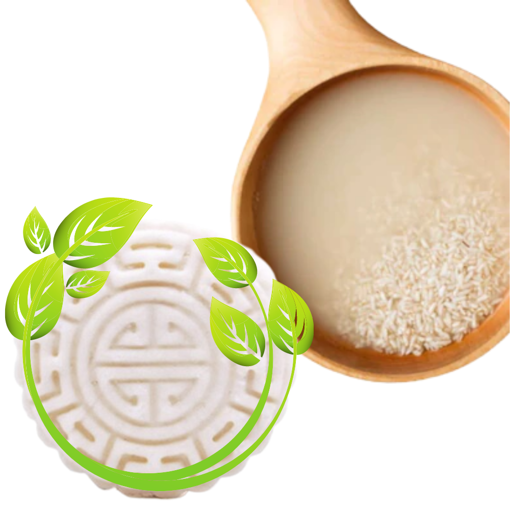 Barra de shampoo e condicionador ao arroz Qianli, produto de cuidado capilar, exibida na imagem.