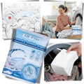 Folhas de sabão ecológicas de dissolução rápida da Cleancult para lavagem de roupas, apresentadas em uma imagem ilustrativa.