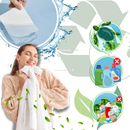 Folhas de lavagem ecológicas da Cleancult, de rápida dissolução, para uma limpeza eficiente na lavanderia.