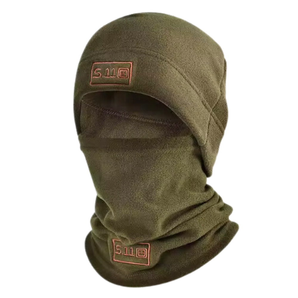 Balaclava de inverno rápida da West Biking, em verde, para proteção e conforto durante atividades ao ar livre no frio.