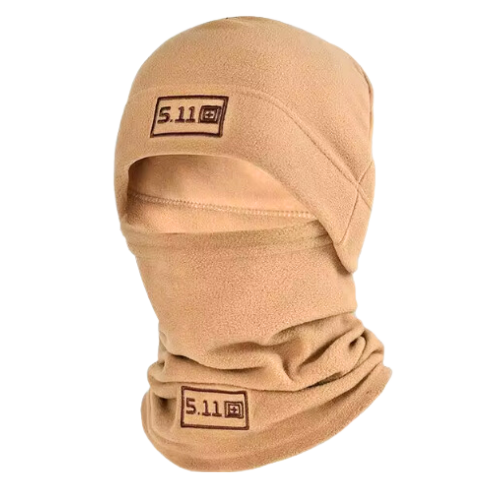 Balaclava de inverno da West Biking, cachecol de secagem rápida em tom cáqui, ideal para proteção e conforto térmico.