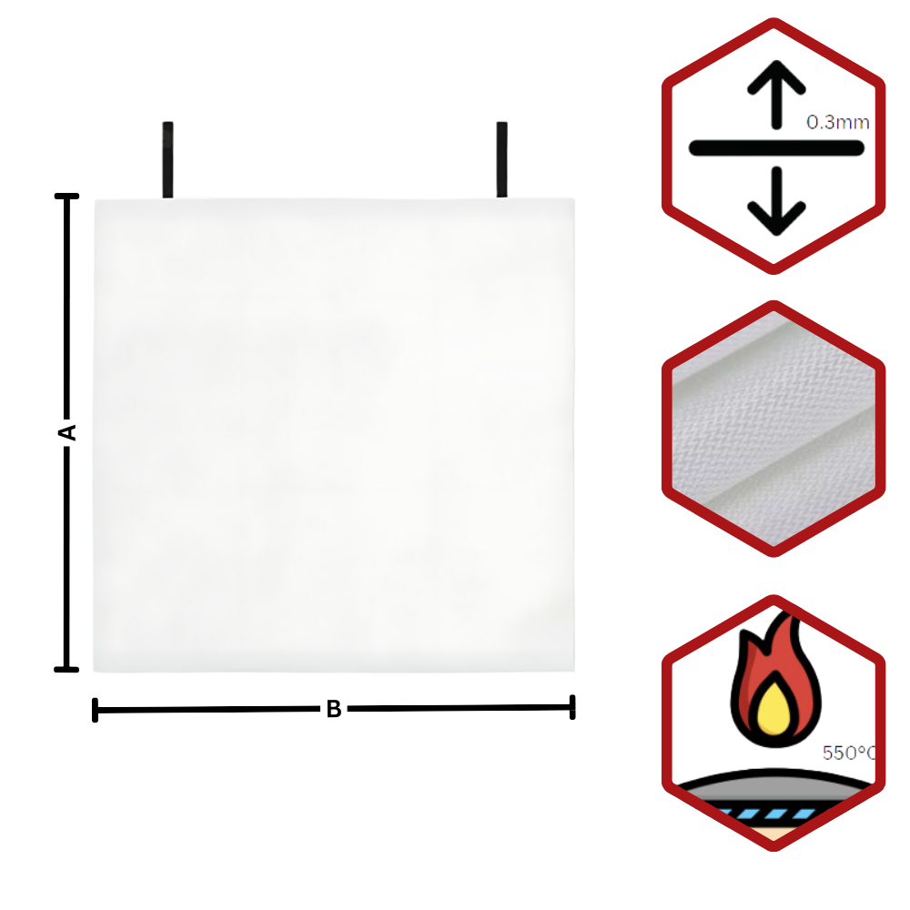 Cobertura de emergência anti-fogo Leberna para extinção rápida de incêndios, feita de tecido resistente e fácil de usar.