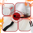 Cobertor de sobrevivência anti-fogo Leberna para extinção rápida de incêndios, ideal para emergências e segurança pessoal.