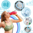 Cachecol refrescante para o pescoço Kihuot, alívio com design de anel resfriador rápido, ideal para conforto e frescor.