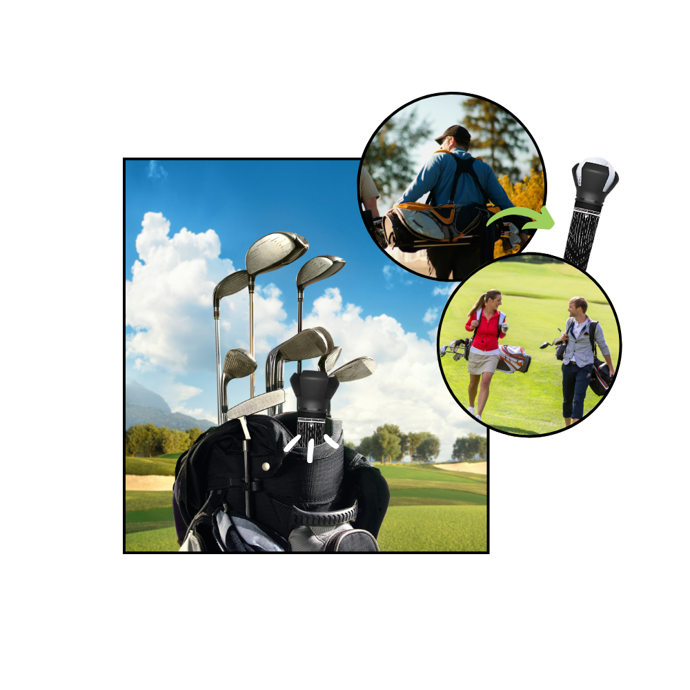 Recuperador rápido de bolas de golfe Andux, compacto e conveniente, com cabo resistente para buscar bolas em campo de golfe