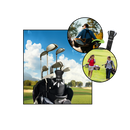 Recuperador rápido de bolas de golfe Andux, compacto e conveniente, com cabo resistente para buscar bolas em campo de golfe