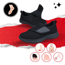 Sapatos FitVille para pés diabéticos, com design confortável e suporte para alívio rápido da dor no calcanhar.
