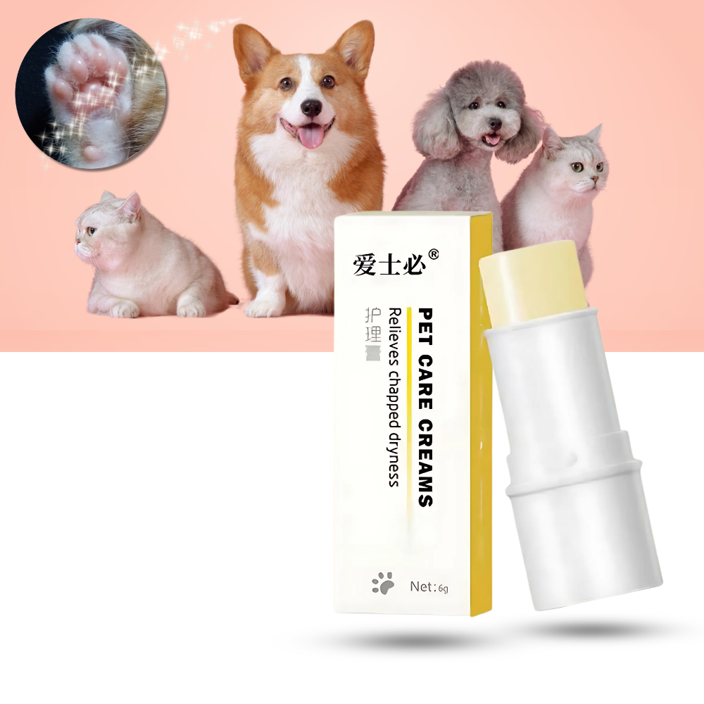 Bálsamo calmante para almofadas de animais de estimação da marca Only Natural Pet, alívio rápido para patas feridas ou ressecadas.