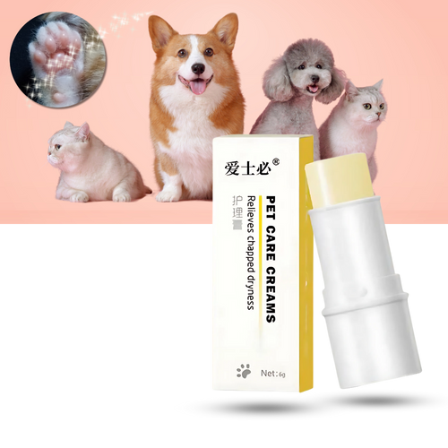 Bálsamo calmante para almofadas de animais de estimação da marca Only Natural Pet, alívio rápido para patas feridas ou ressecadas.