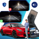 Produto Rain-X para limpeza de para-brisas com revestimento nano, ideal para manutenção e decoração de veículos.