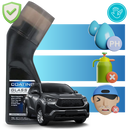 Produto Rain-X para limpeza de para-brisas com revestimento nano, ideal para manutenção e decoração de veículos.